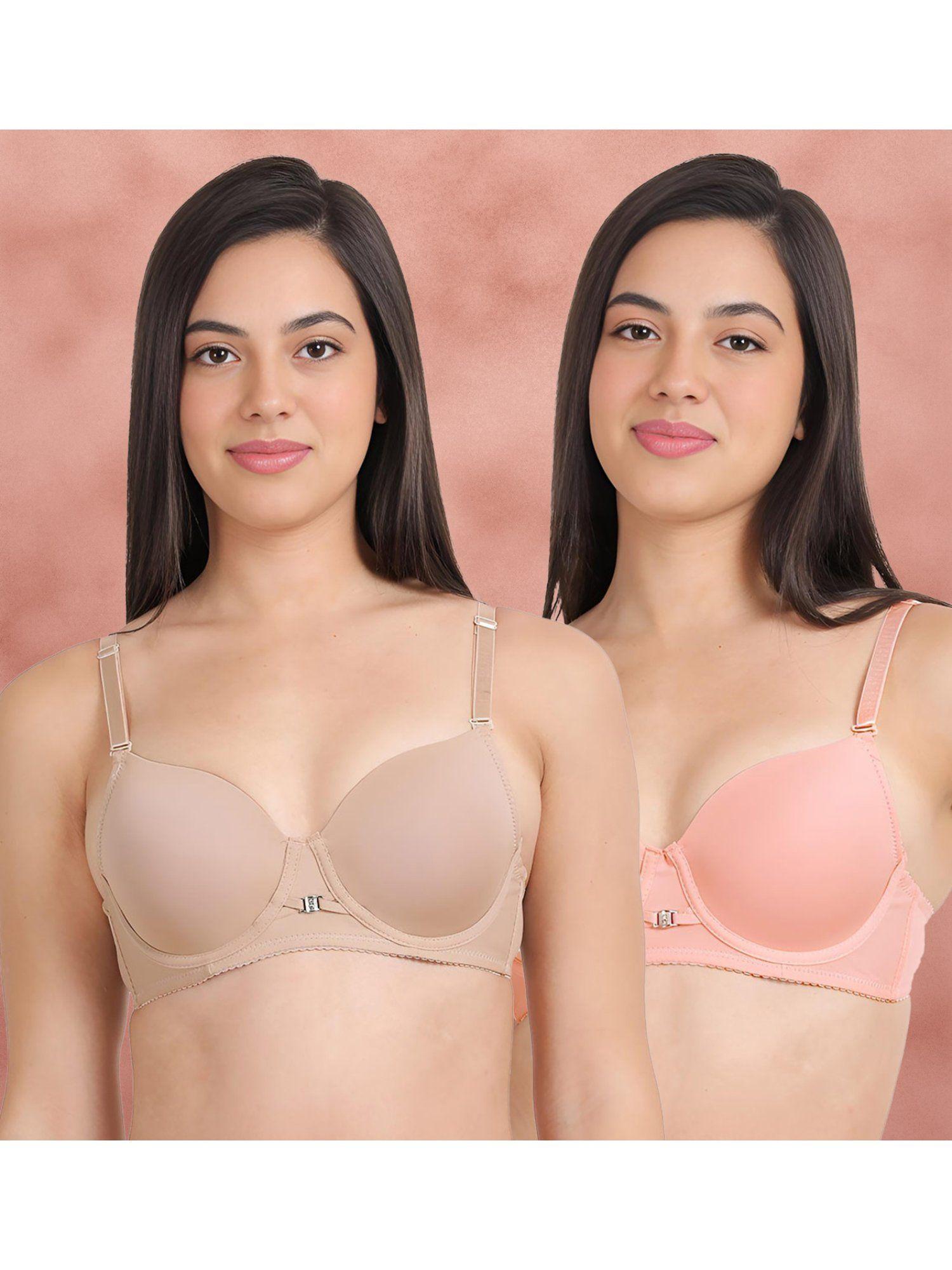 susie by shyaway padded wired t-shirt bra (pack of 2)