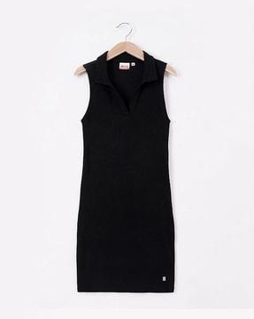 sustainable ribbed dress