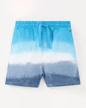 sustainable tie & dye knit shorts