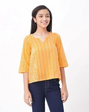 sustainable gathered top