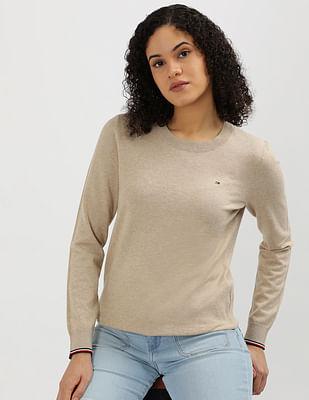 sustainable heathered sweater