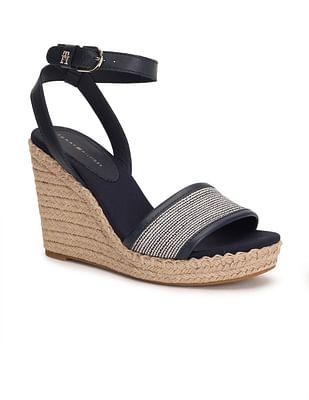 sustainable high wedge sandals