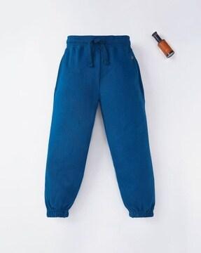 sustainable joggers with drawstring waist
