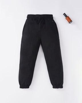 sustainable joggers with drawstring waist