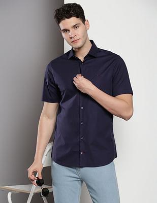 sustainable poplin solid shirt