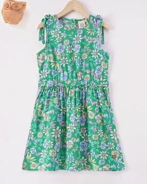 sustainable sleeveless floral dress