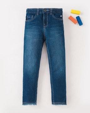 sustainable slim fit denim jeans