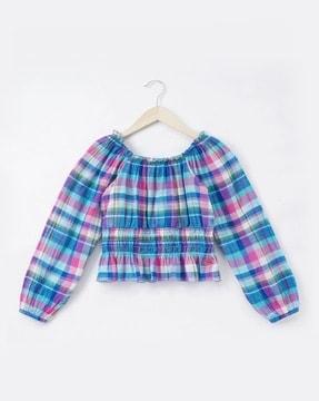 sustainable smocked top