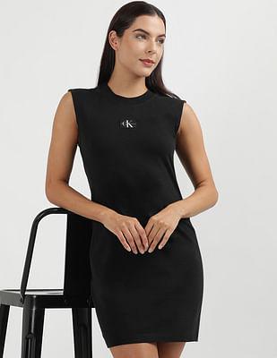 sustainable solid a-line dress