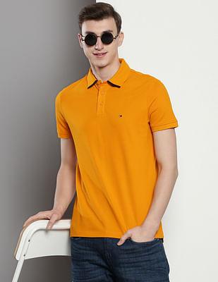 sustainable solid polo shirt