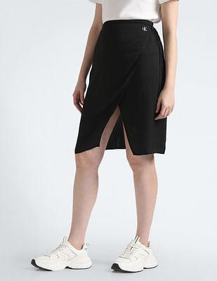 sustainable wrap around skirt