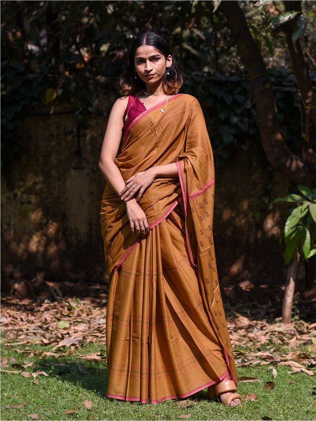 suta  floral pure cotton saree