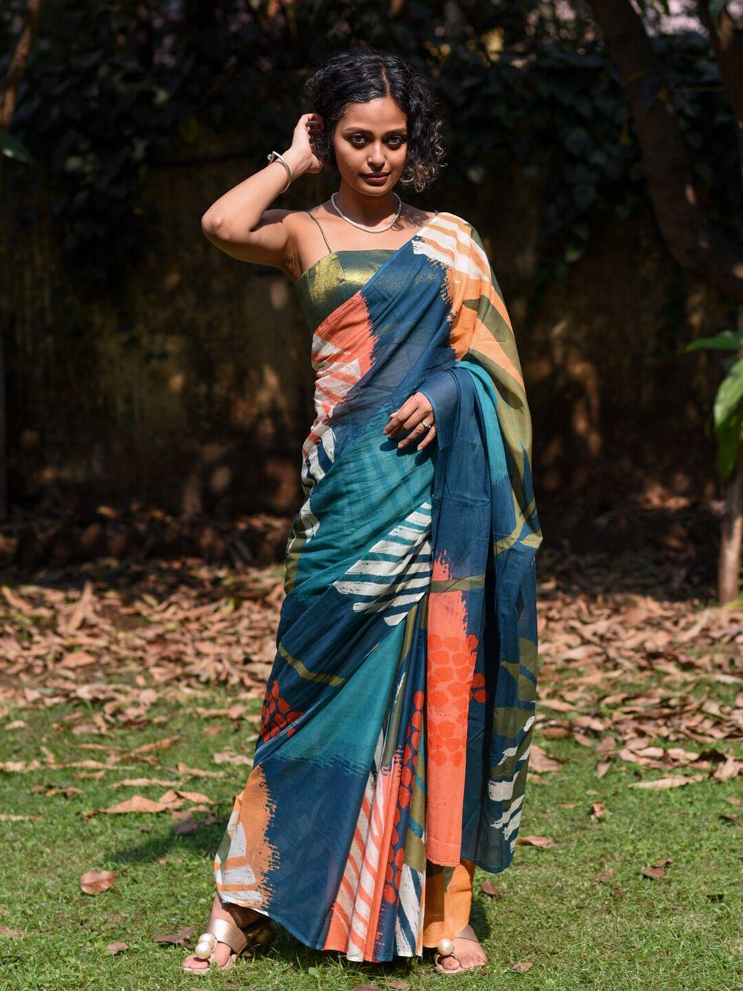 suta printed pure cotton saree