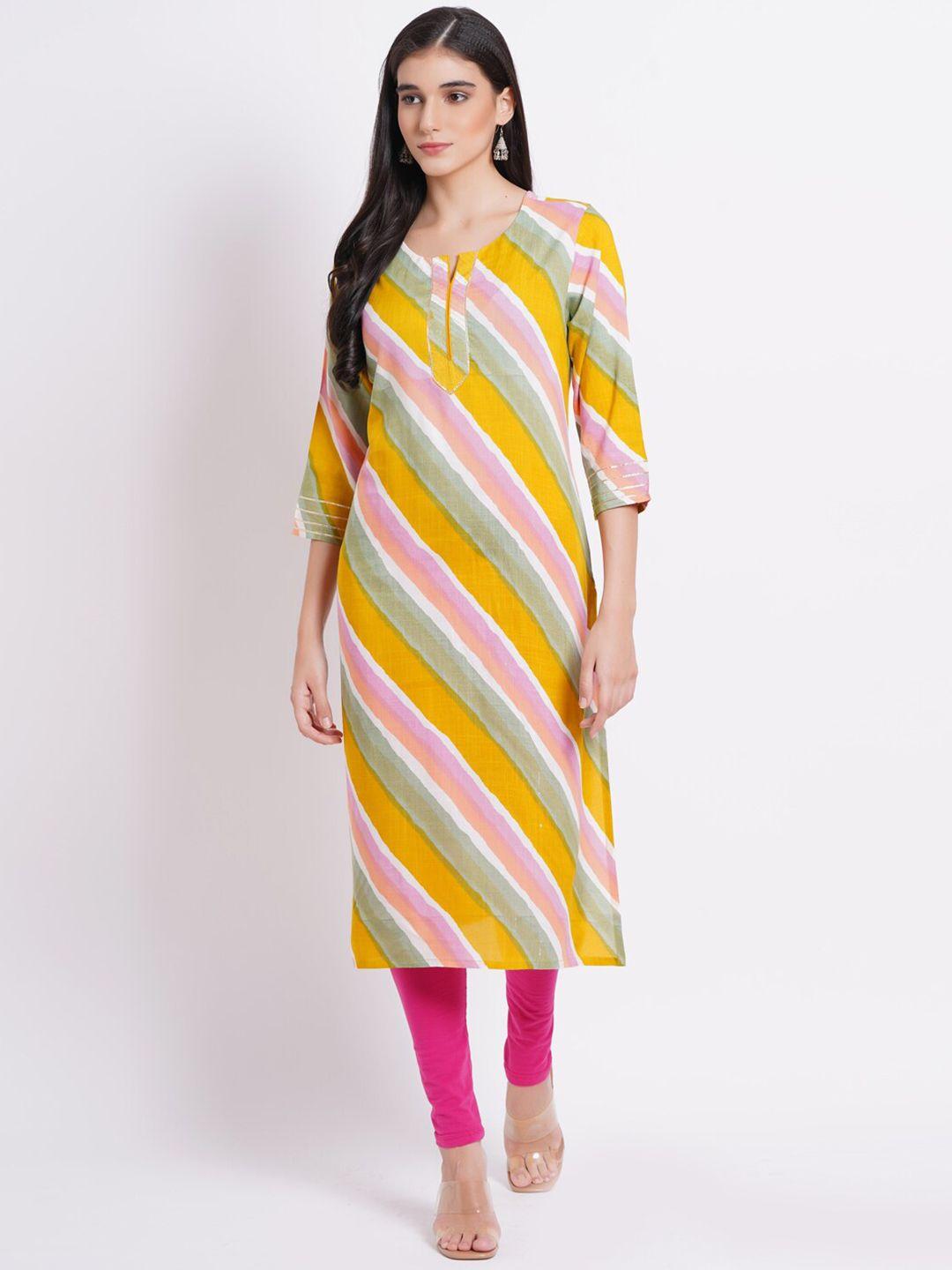 suti leheriya printed straight kurta