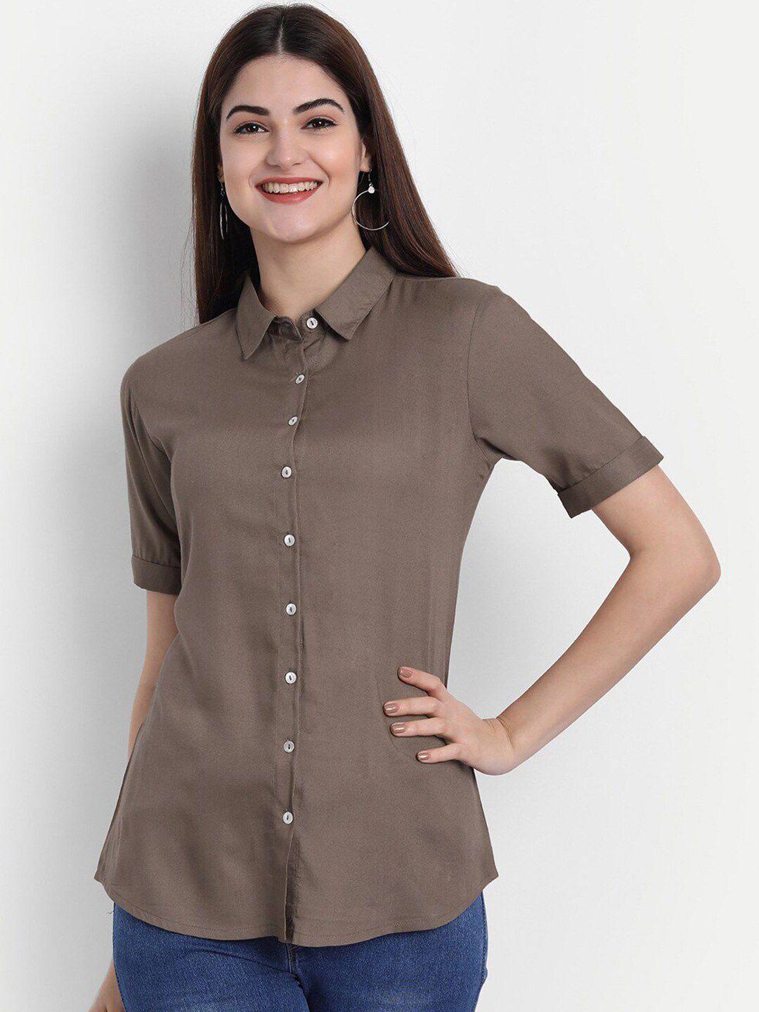 suti spread collar cotton formal shirt