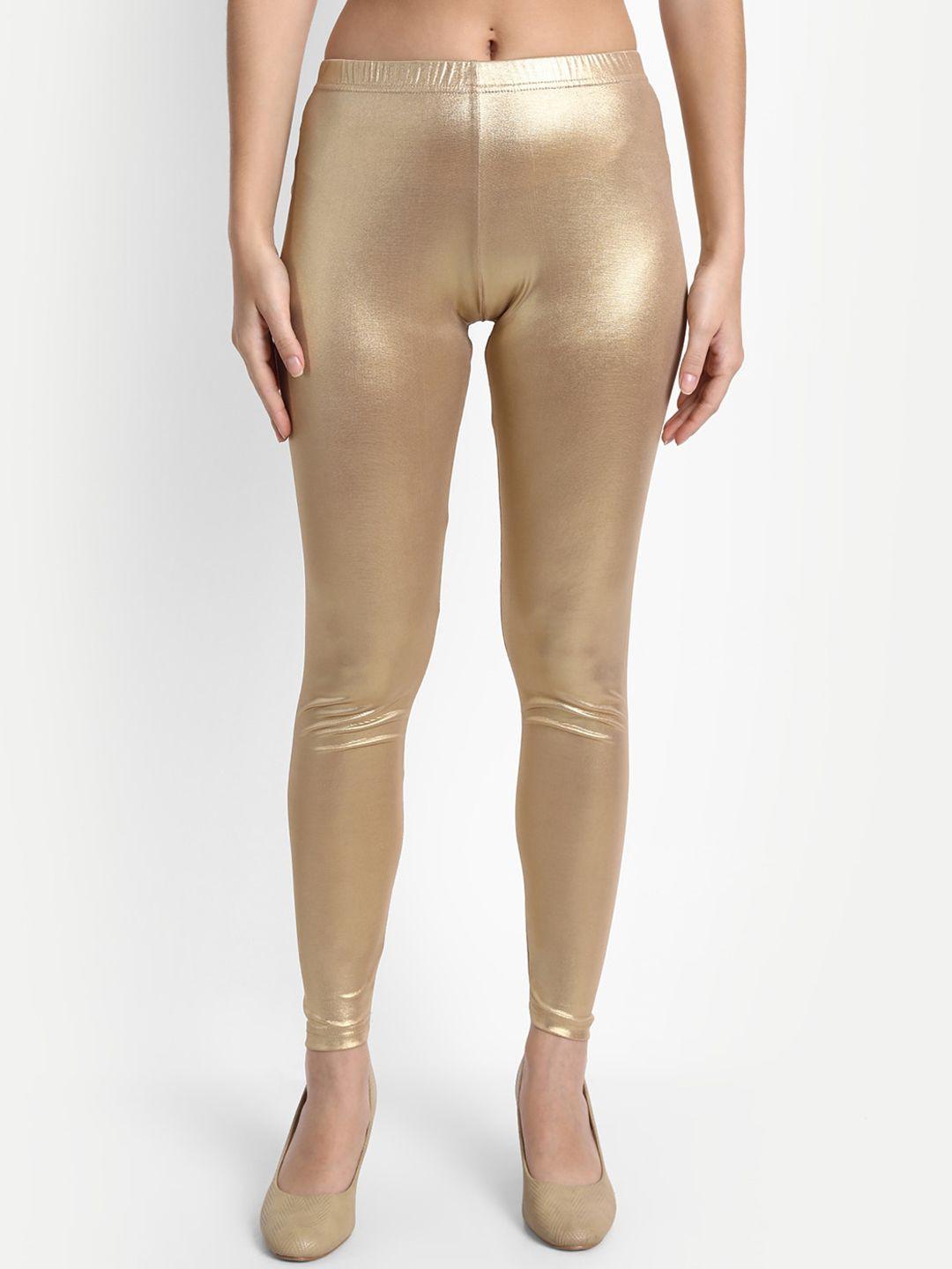 suti women gold-toned slim fit trousers