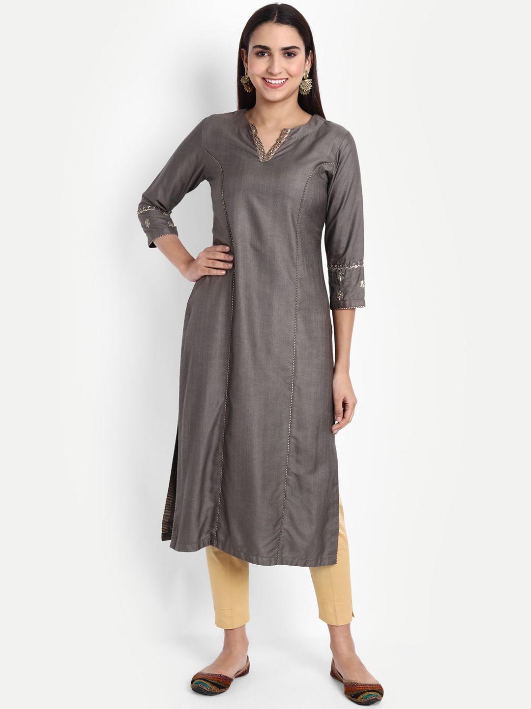 suti women grey kurta