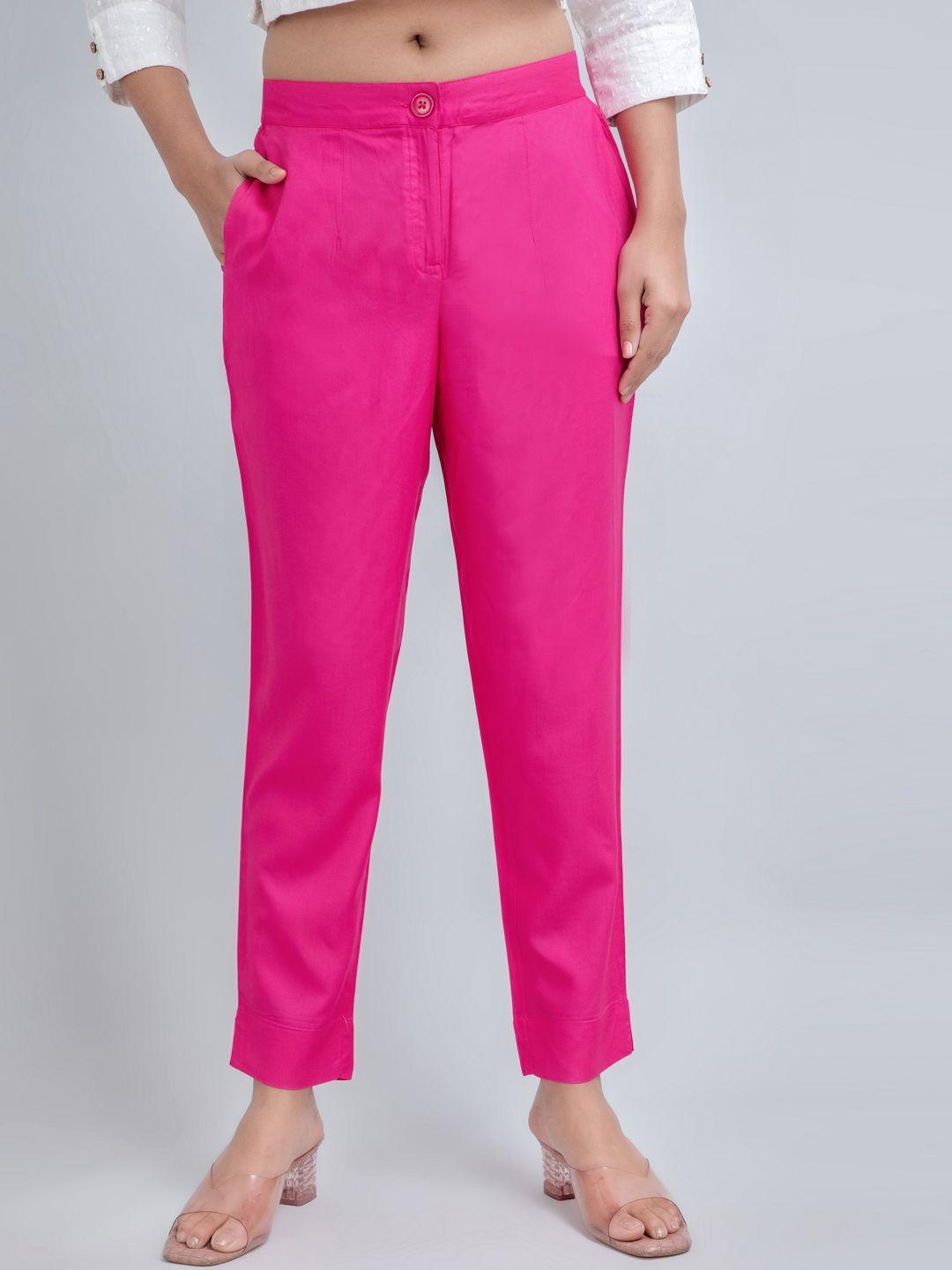 suti women mid rise cotton trousers