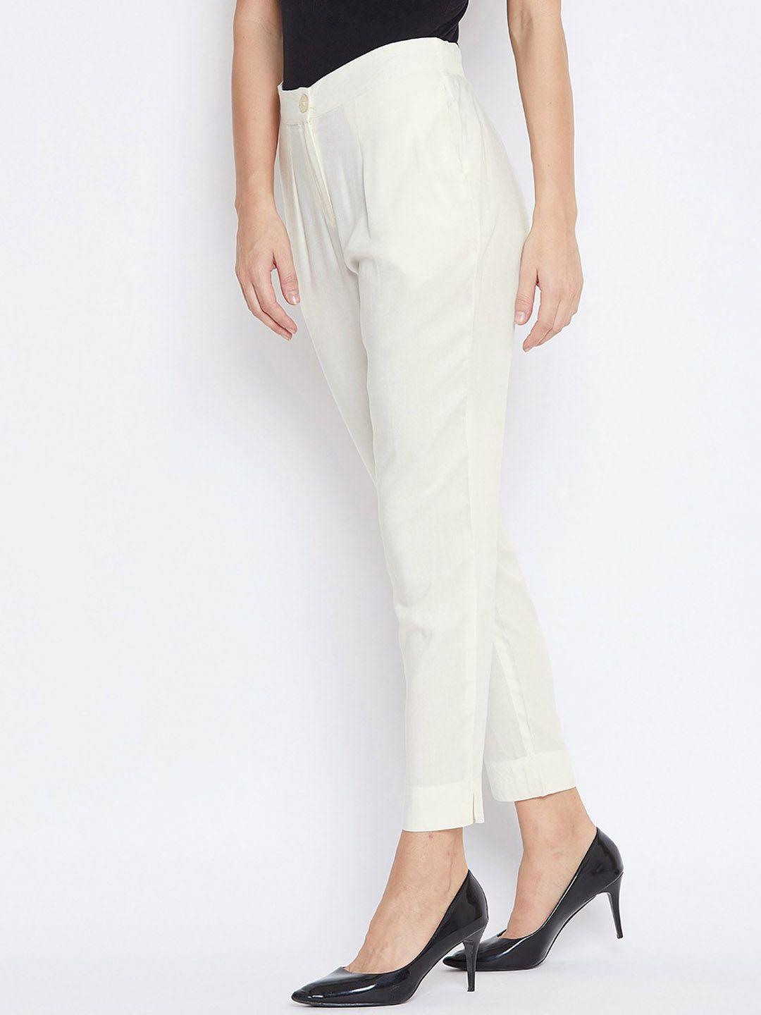 suti women mid-rise cropped trousers