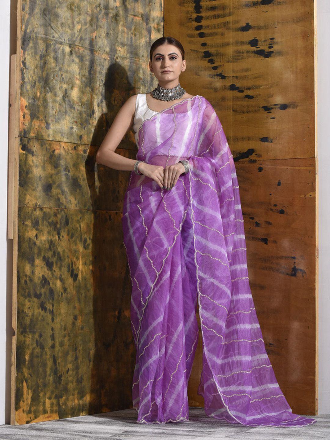 sutra attire leheriya embroidered tissue designer leheriya saree