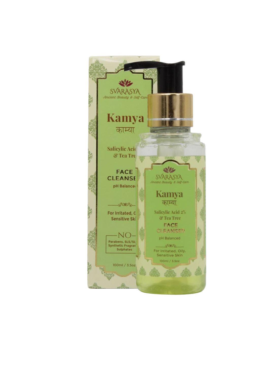 svarasya kamya natural face cleanser for oily acne prone skin - 100ml