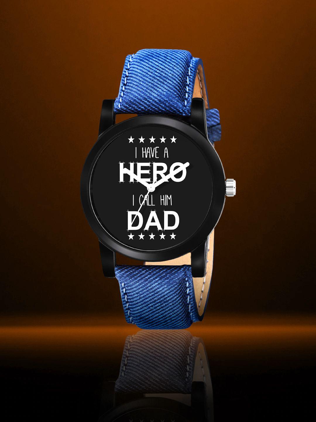 swadesi stuff boys blue & black analogue watch lr 7