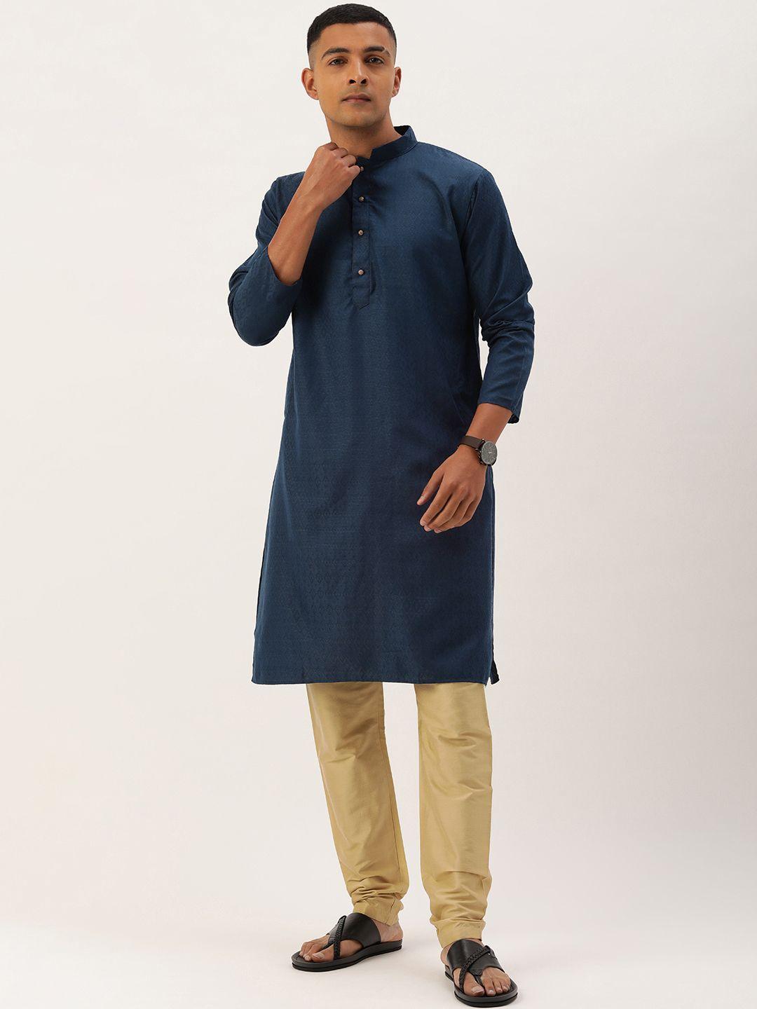 swagg india geometric woven design jacquard kurta