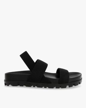 swaggy slingback flat sandals