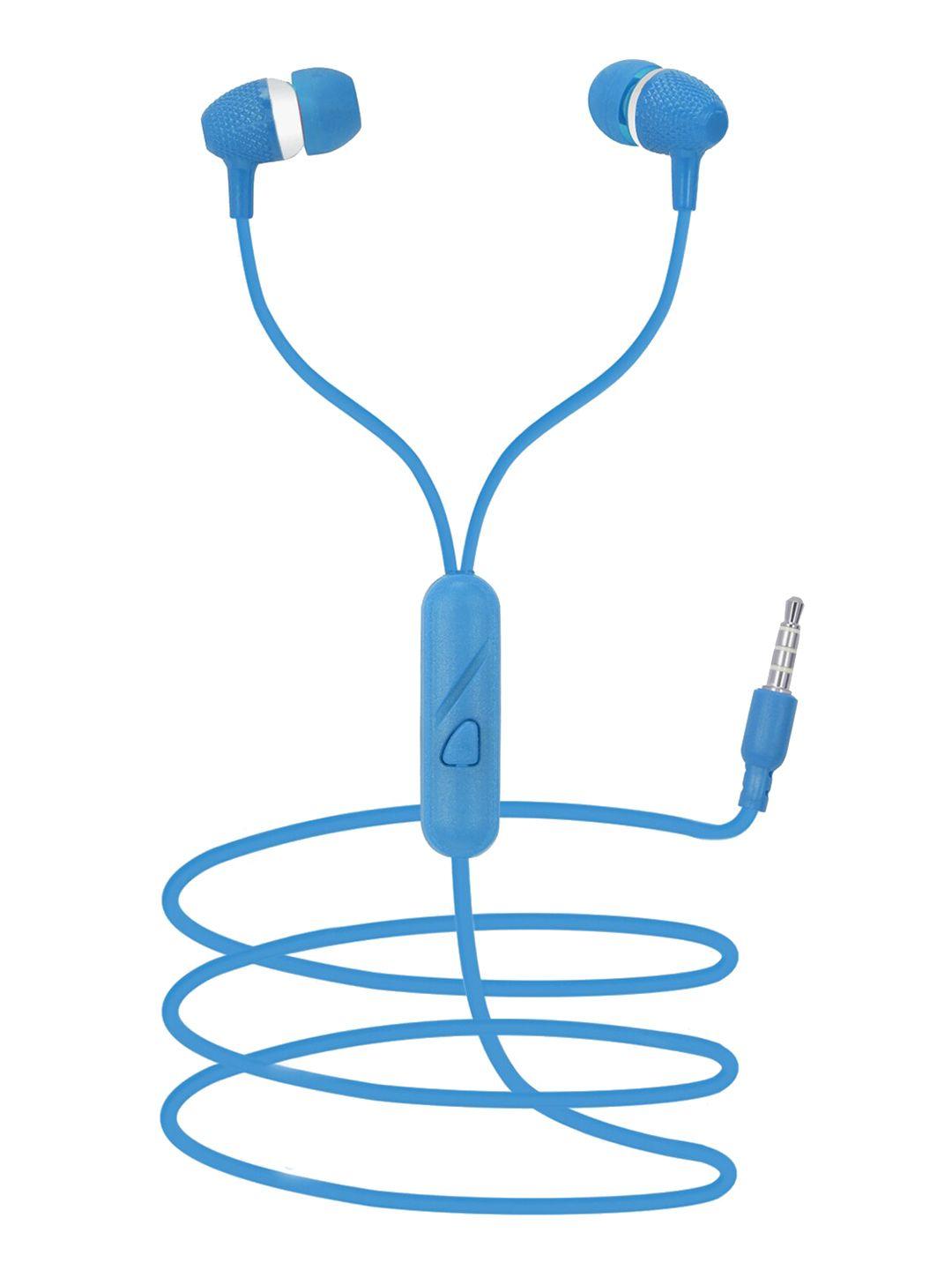 swagme blue boomdhoom ie009 in-ear wired earphones with mic