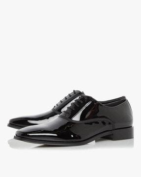 swan smart patent oxford shoes