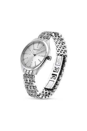 swarovski attract 34 mm x 30 mm silver dial metal analogue watch for women - 5610490