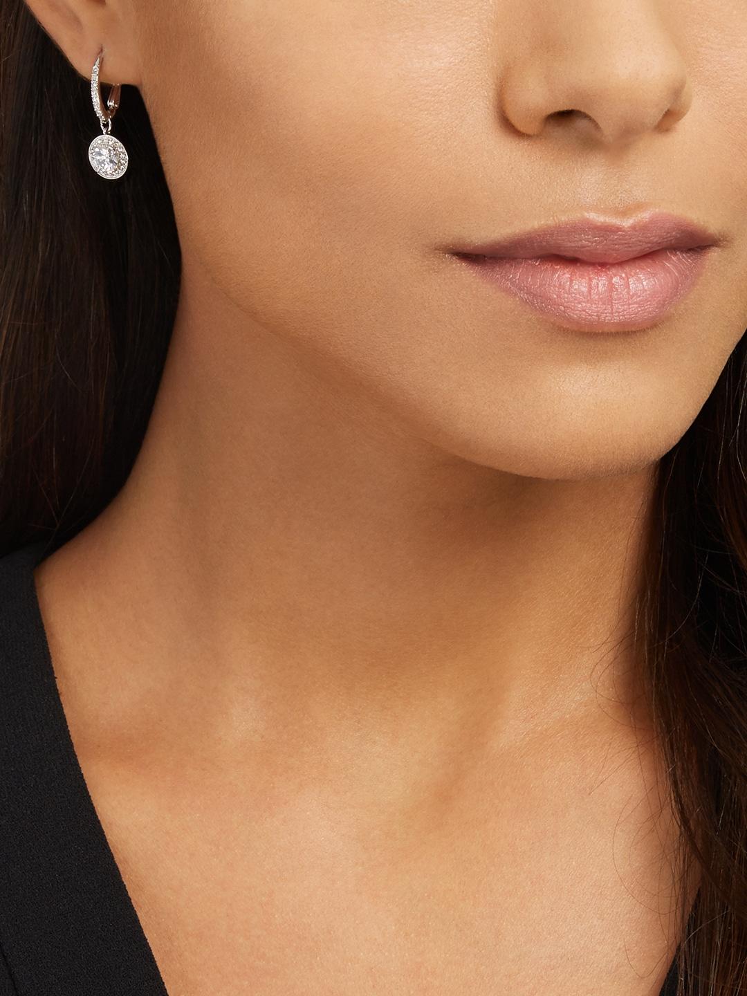 swarovski attract light pierced earrings