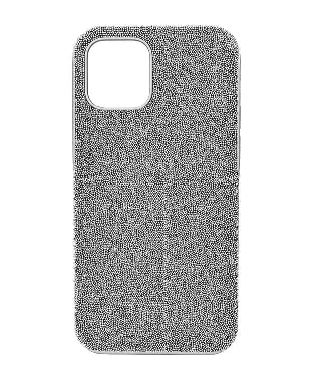 swarovski silver-tone iphone 12/12 pro high smartphone case