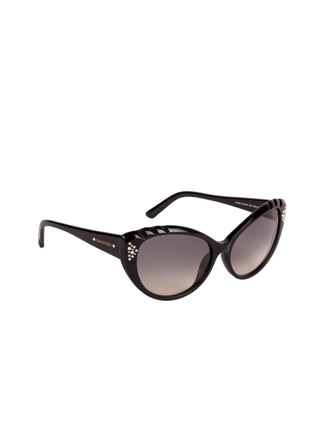 swarovski women cateye sunglasses sk0055 58 01b