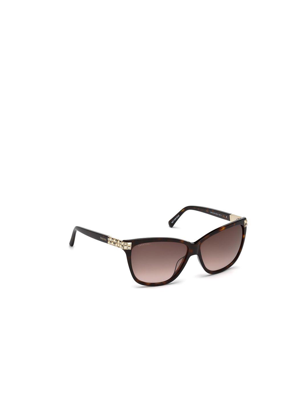 swarovski women cateye sunglasses with uv protect lens sk0137 59 52f