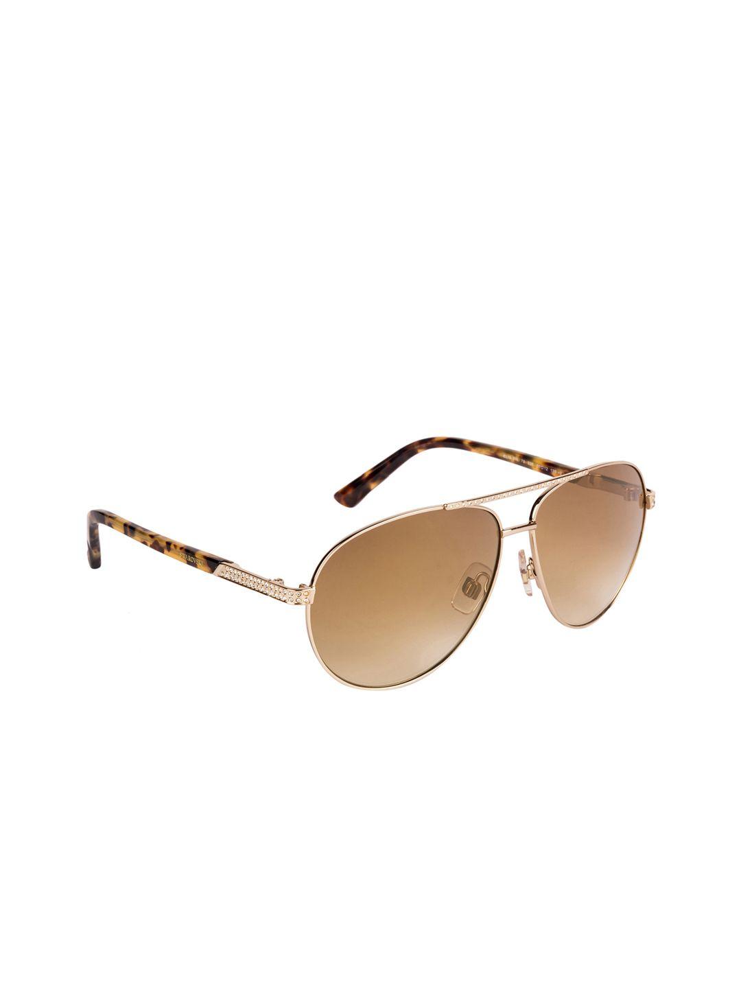 swarovski women gold-toned aviator sunglasses sk0078 59 32f
