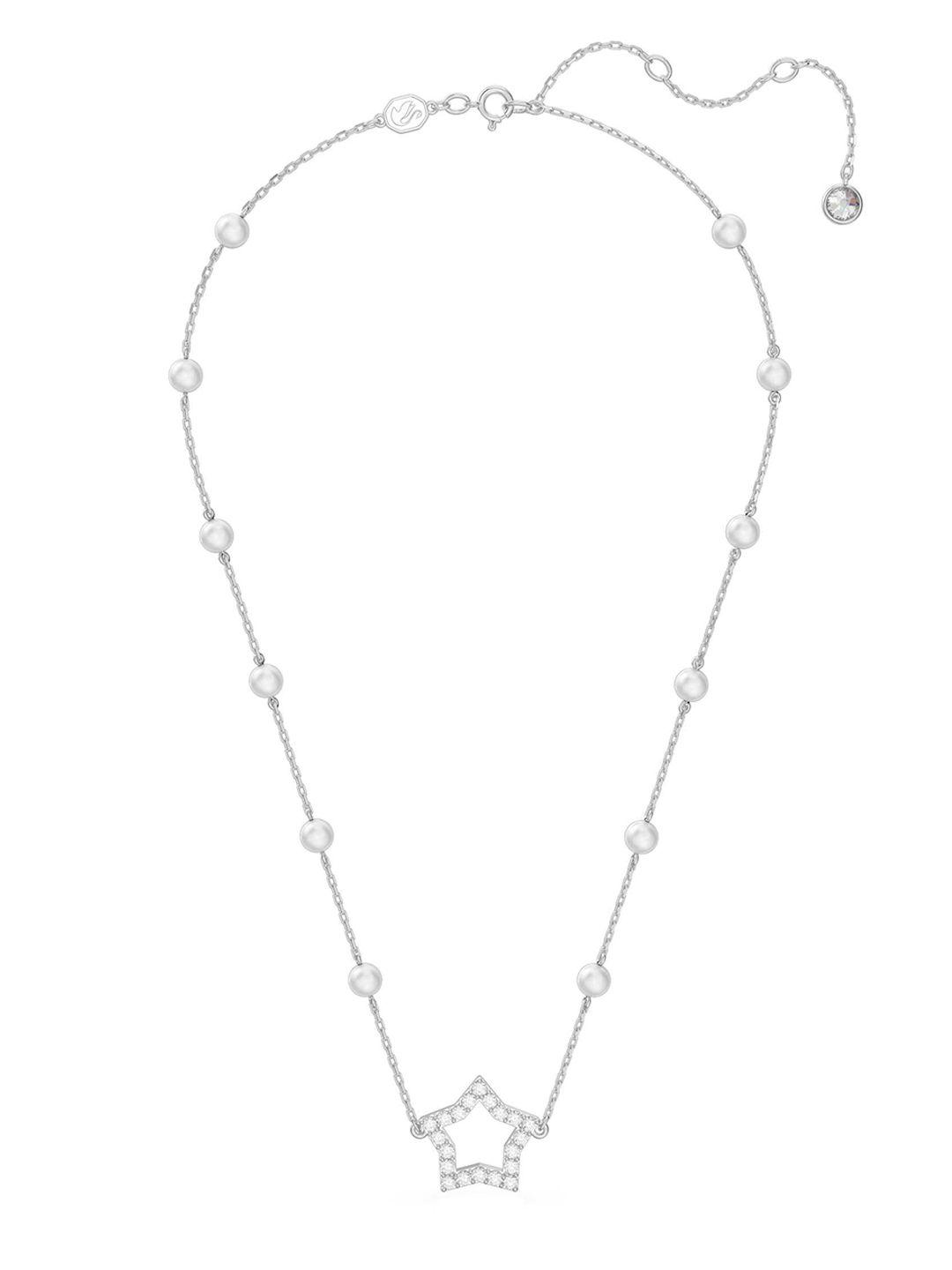 swarovski women white necklace and chains