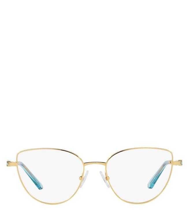 swarovski 0sk1007402153 gold science of facets cat eye frames for women