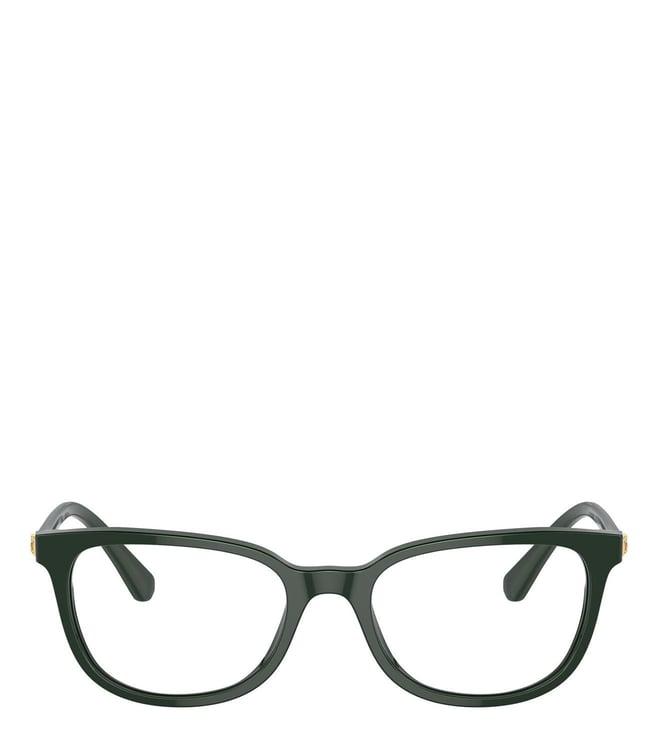 swarovski 0sk2003102650 green science of facets square eye frames for women