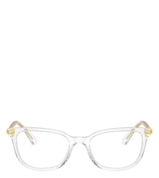 swarovski 0sk2003102750 clear science of facets square eye frames for women