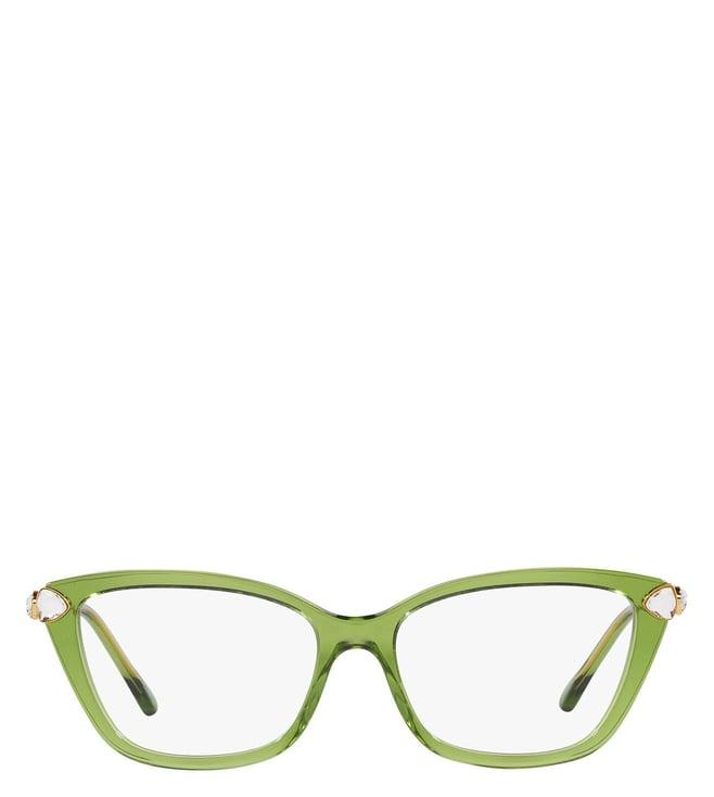 swarovski 0sk2011300253 green science of elegance cat eye frames for women