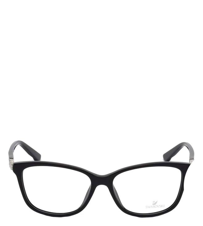 swarovski black sk5185 square eye frames for women