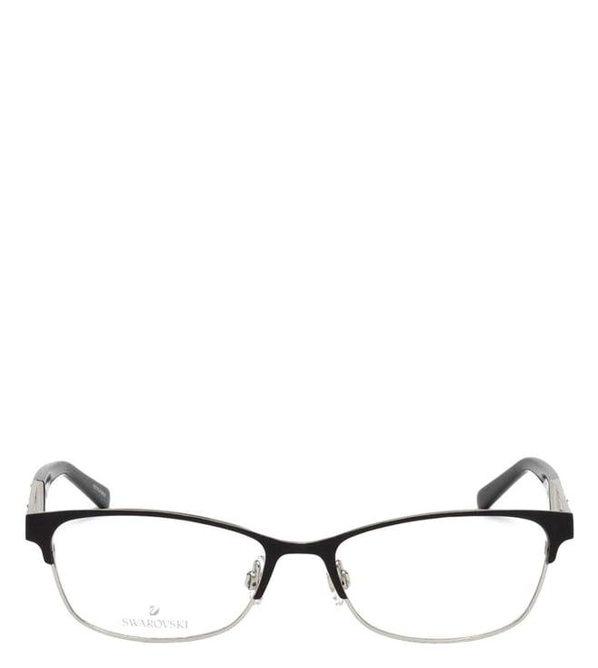 swarovski black sk5216 rectangular eye frames for women