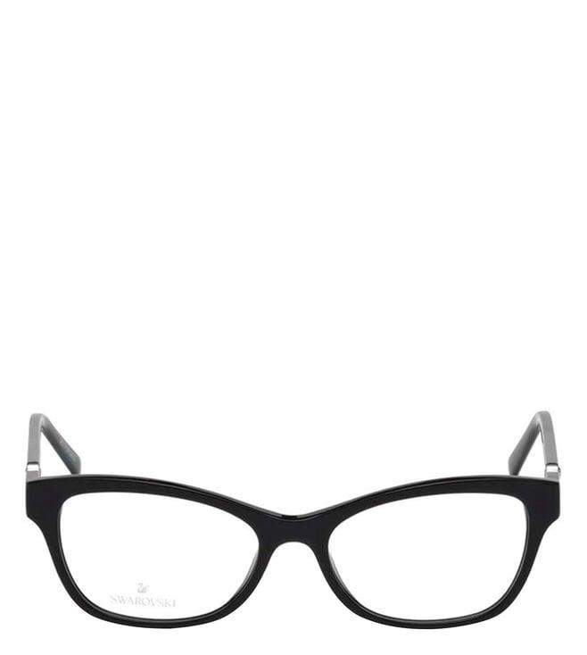 swarovski black sk5219 52 001 square eye frames for women