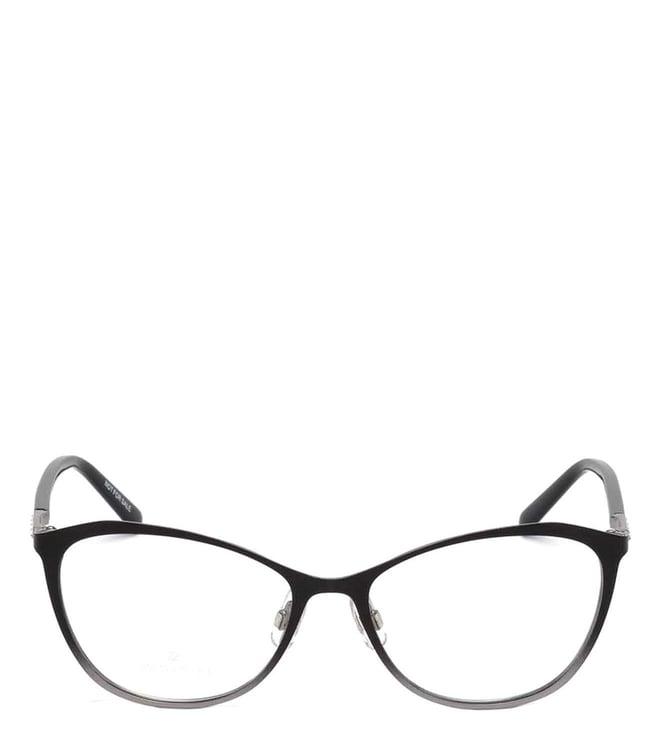 swarovski black sk5222 53 005 oval eye frames for women