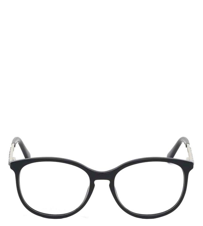 swarovski black sk5309 round eye frames for women