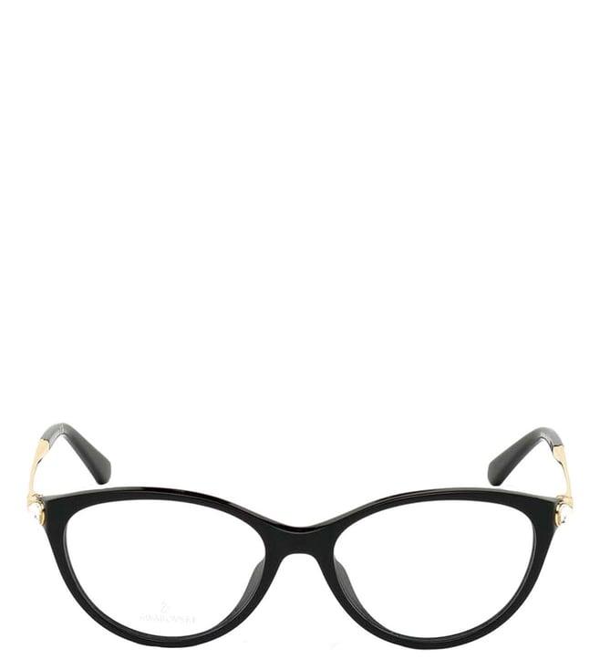 swarovski black sk5349 cat eye frames for women