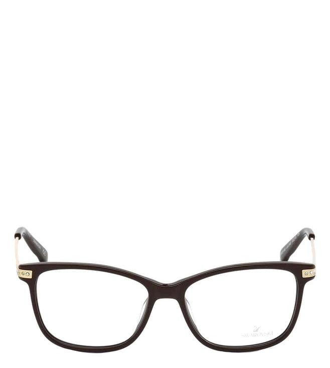 swarovski brown sk5180 square eye frames for women