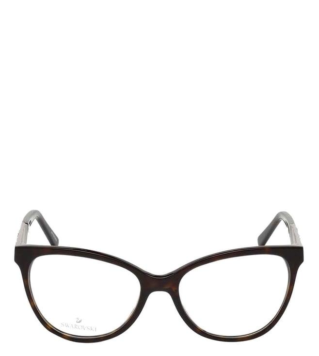 swarovski brown sk5224 cat eye frames for women