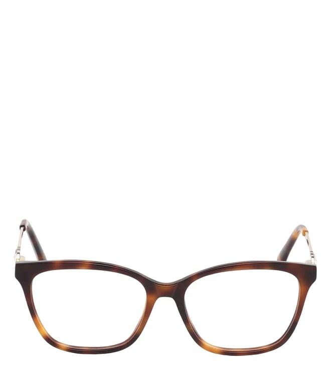 swarovski brown sk5306 52 052 square eye frames for women